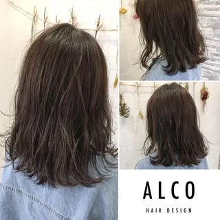 ミディアム カラー ワタイショウタ 髪質改善✨眉毛サロンのヘアスタイル