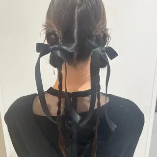 🎟暖色カラー /アレンジ🎀くるみのヘアスタイル