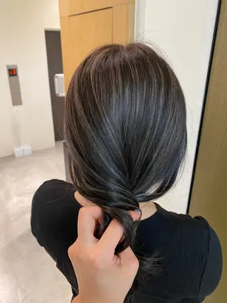 ロング 銀座/前髪顔まわり/ 透明感カラー/danのヘアスタイル