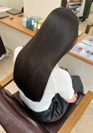 ロング サキ/ヘッドスパ🫧 /縮毛🩰🤍のヘアスタイル