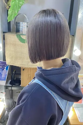ミディアム カラー 菊地 紗矢のヘアスタイル