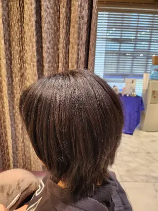ミディアム カラー/髪質改善/ カット/にこるのヘアスタイル