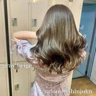 ロング 淡色ふんわりhair 新宿satomiのヘアスタイル