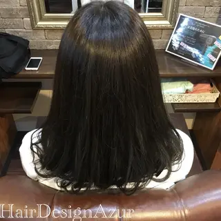 ミディアム カラー HairDesign Azurのヘアスタイル