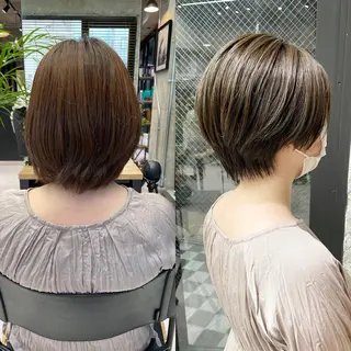 ショート カラー ヘアアレンジ TATSUYA アートディレクターのヘアスタイル