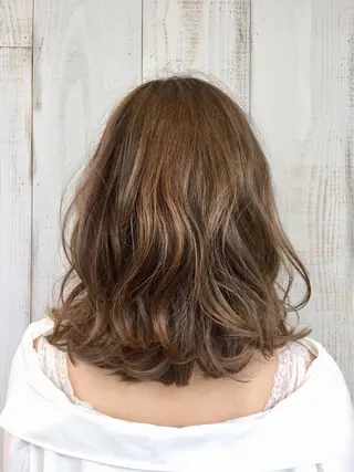 セミロング カラー hair resort terrasse所属・長尾 圭のヘアスタイル
