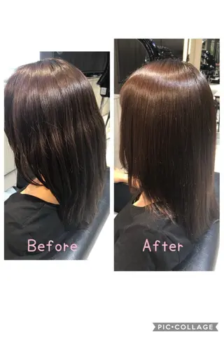 セミロング SALOWIN神宮前五丁目店所属・🇰🇷韓国風艶髪✨ 髪質改善 倉岡しおんのヘアスタイル