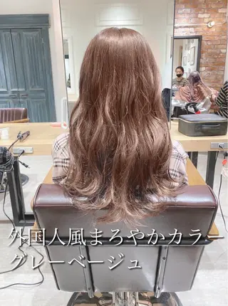 ロング カラー 艶髪カラー 渡辺岳也のヘアスタイル