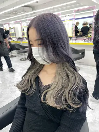 ロング カラー *モデル募集🤍横浜 透明感カラー🫧のヘアスタイル