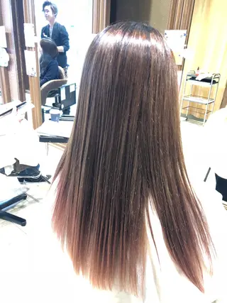 ロング 縮毛矯正/髪質改善 主税巧一のヘアスタイル