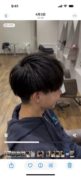 メンズ 白神 珠梨のヘアスタイル