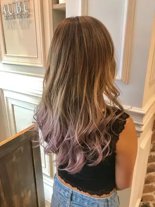 ロング カラー 神野 雅樹のヘアスタイル