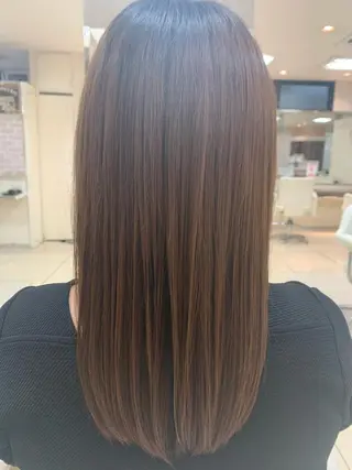 ミディアム 暖色系カラー❤️櫻井 亜美のヘアスタイル