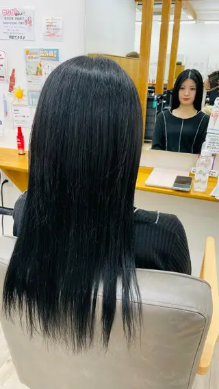 ロング カラー 縣 空のヘアスタイル