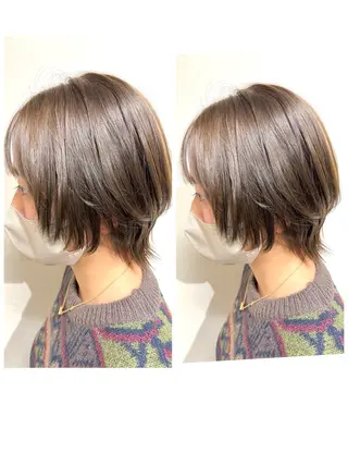 ミディアム カラー ショート/ボブ 特化✂️福岡のヘアスタイル