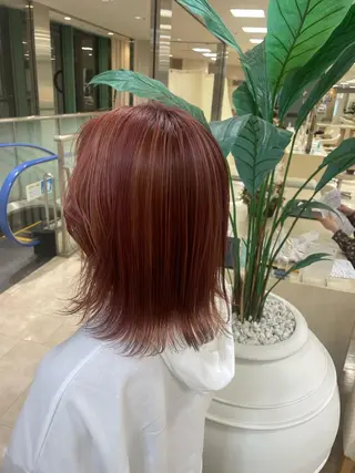ミディアム カラー 暖色レイヤー 🥀REIRIのヘアスタイル