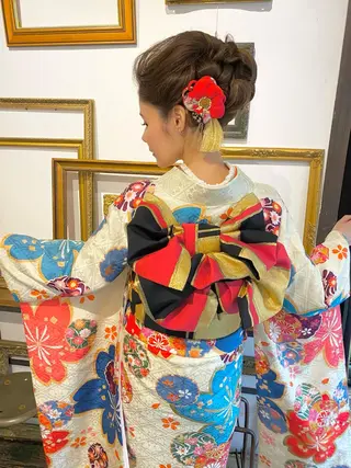 ヘアアレンジ 似合わせ艶髪カラー ❤️ハダユミのヘアスタイル