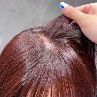 ショート カラー ヘアアレンジ 暖色ダブルカラーボブ レイヤー🌈AINAのヘアスタイル