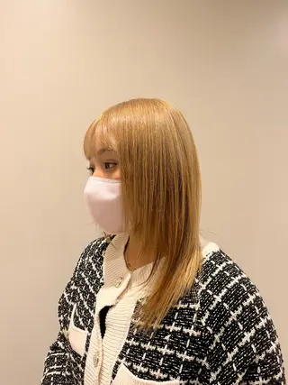 カラー 森田翔斗 顔周りレイヤーのヘアスタイル