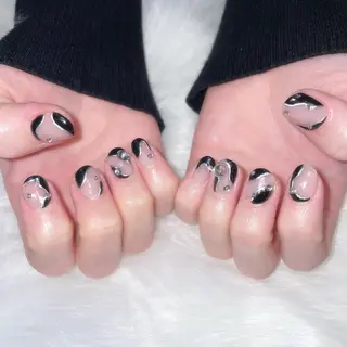 ネイル ゴテゴテ💙ワンホン リオナのネイルデザイン