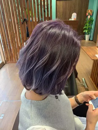 セミロング カラー Dote所属・薬師寺 優のヘアスタイル