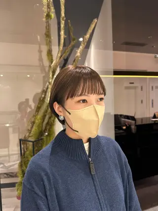 ショート カラー 巻ける縮毛矯正/艶 カラーchika🩵のヘアスタイル