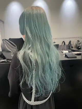 ロング カラー ヘアアレンジ 艶ハイトーン/ヘア アレンジAYAKAのヘアスタイル