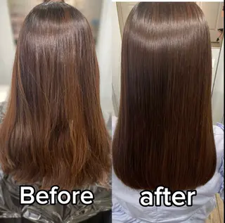 ロング 梅田縮毛矯正◻︎髪質 改善◻︎細見 了眞のヘアスタイル