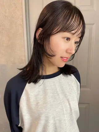 ミディアム ボブ顔周りカット honokaのヘアスタイル
