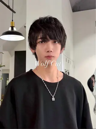 ミディアム メンズ メンズ特化美容師 🐈‍⬛RUNAのヘアスタイル