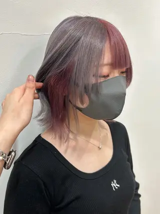 ミディアム ツヤハイトーン/ レイヤー💫mayuのヘアスタイル