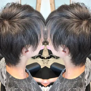 ショート カラー メンズ 大久保 隆蔵のヘアスタイル