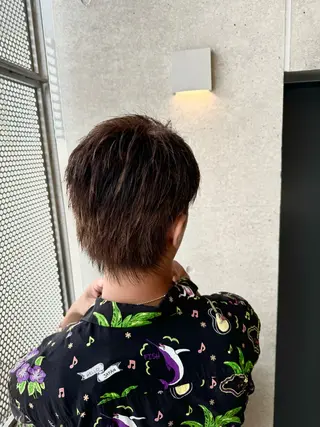 ショート カラー メンズ 髙橋 李里亜のヘアスタイル
