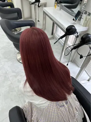 ロング カラー kazuki🍑韓国 トレンド暖色🫗のヘアスタイル