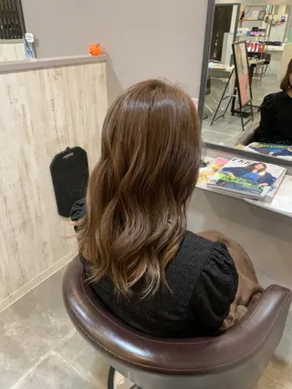 セミロング カラー レイヤー/ナチュラル 特化西宮北口/みなみのヘアスタイル