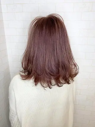 セミロング カラー 神野 雅樹のヘアスタイル
