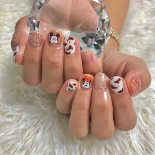 ミディアム パーマ ヘアアレンジ ネイル マツエク・マツパ MALCAnail(マルカネイル)所属・荒木 莉奈のネイルデザイン