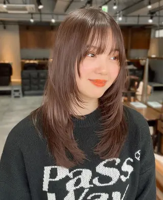 ロング 脇野 茉優のヘアスタイル