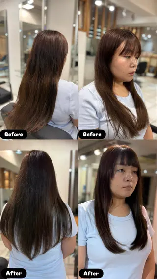 ロング カラー insence glue所属・小林 眞澄のヘアスタイル