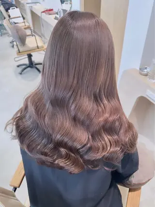 ロング カラー ulu名古屋栄所属・落合しほ/韓国ヘア/ 髪質改善/縮毛矯正のヘアスタイル