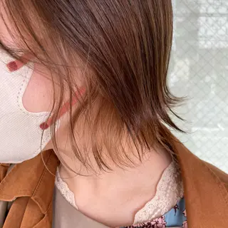 セミロング カラー 艶髪/巻ける縮毛矯正 /髪質改善naoのヘアスタイル