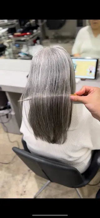 ロング JAMシェアサロン　ブランエスパ店所属・大人世代特化美容師 サコンケントのヘアスタイル