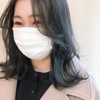 ミディアム カラー 似合わせ.ﾍｱｾｯﾄ 得意🌹井上美沙のヘアスタイル