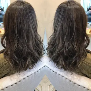 ミディアム カラー Livnaリヴナ立川所属・レイヤー/ハイライト /立川/赤池宏隆のヘアスタイル