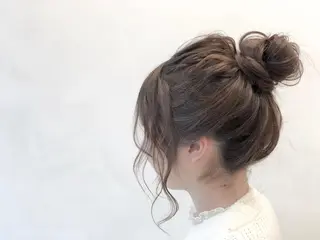 ミディアム ヘアアレンジ いしだ みさきのヘアスタイル