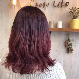 ミディアム カラー 透明感カラー/ 寺田千雅子のヘアスタイル