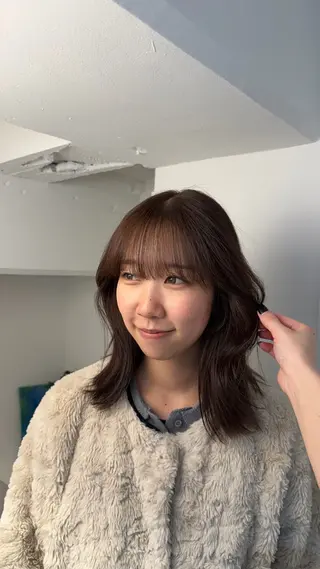 ミディアム カラー Lomalia Rukaのヘアスタイル