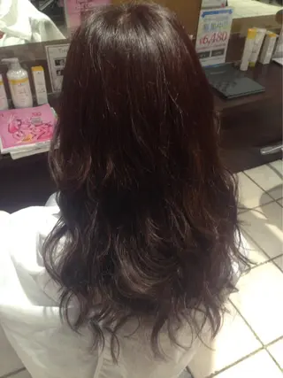セミロング カラー 地毛風ストレート ⚡️下ノ村柊斗⚡️のヘアスタイル
