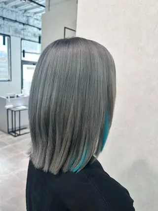 ミディアム エクステ/心斎橋/ ハイトーン/ミサキのヘアスタイル