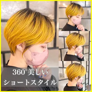 ショート カラー 平田 健一のヘアスタイル